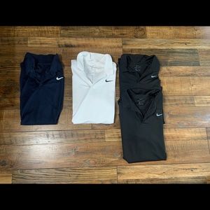 Nike mens golf shirts medium x4